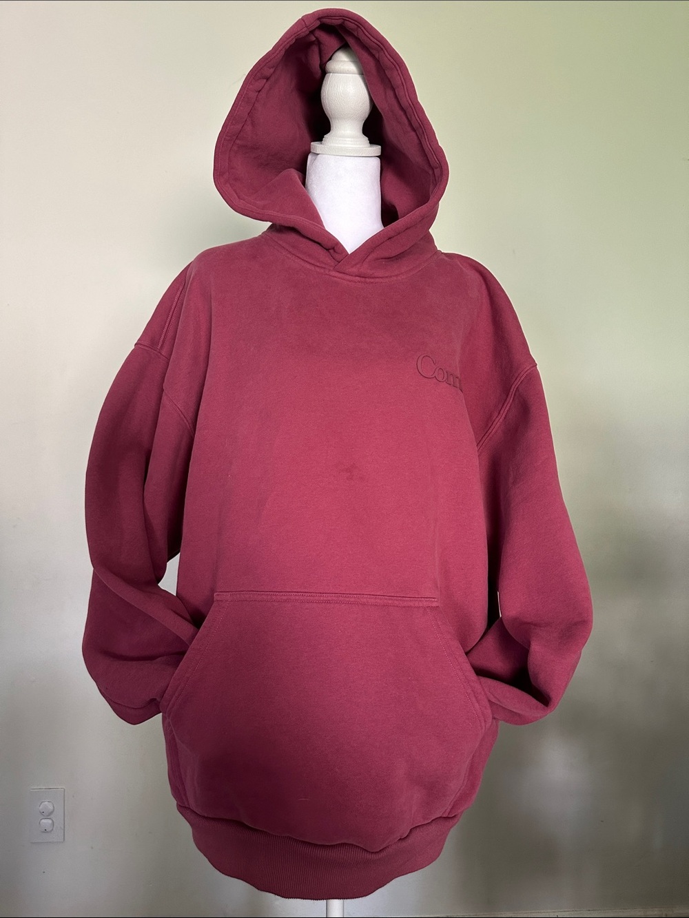 COMFRT -First Oversized Hoodie in Rosewood - Women - Picture 2 of 10